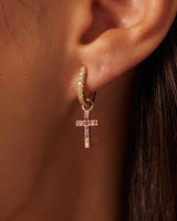 Charm Cross Solid Gold 18K Forever | Diamonds | Sapphire | Ruby