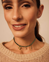 Choker Cinta Terciopelo Esmeralda