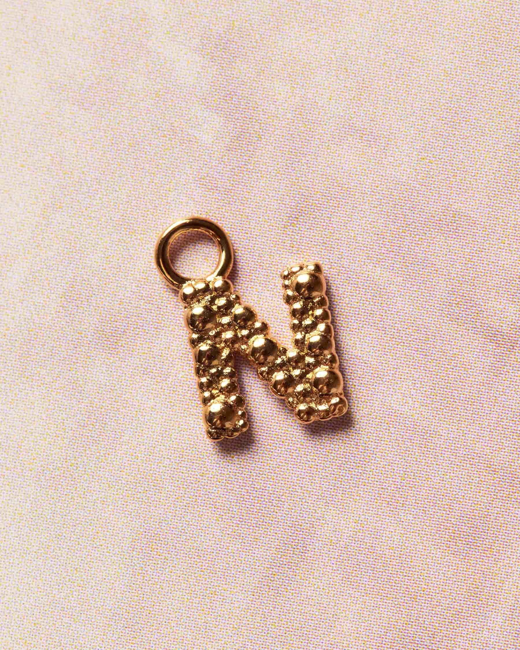 Charm Sand Dust Letter N