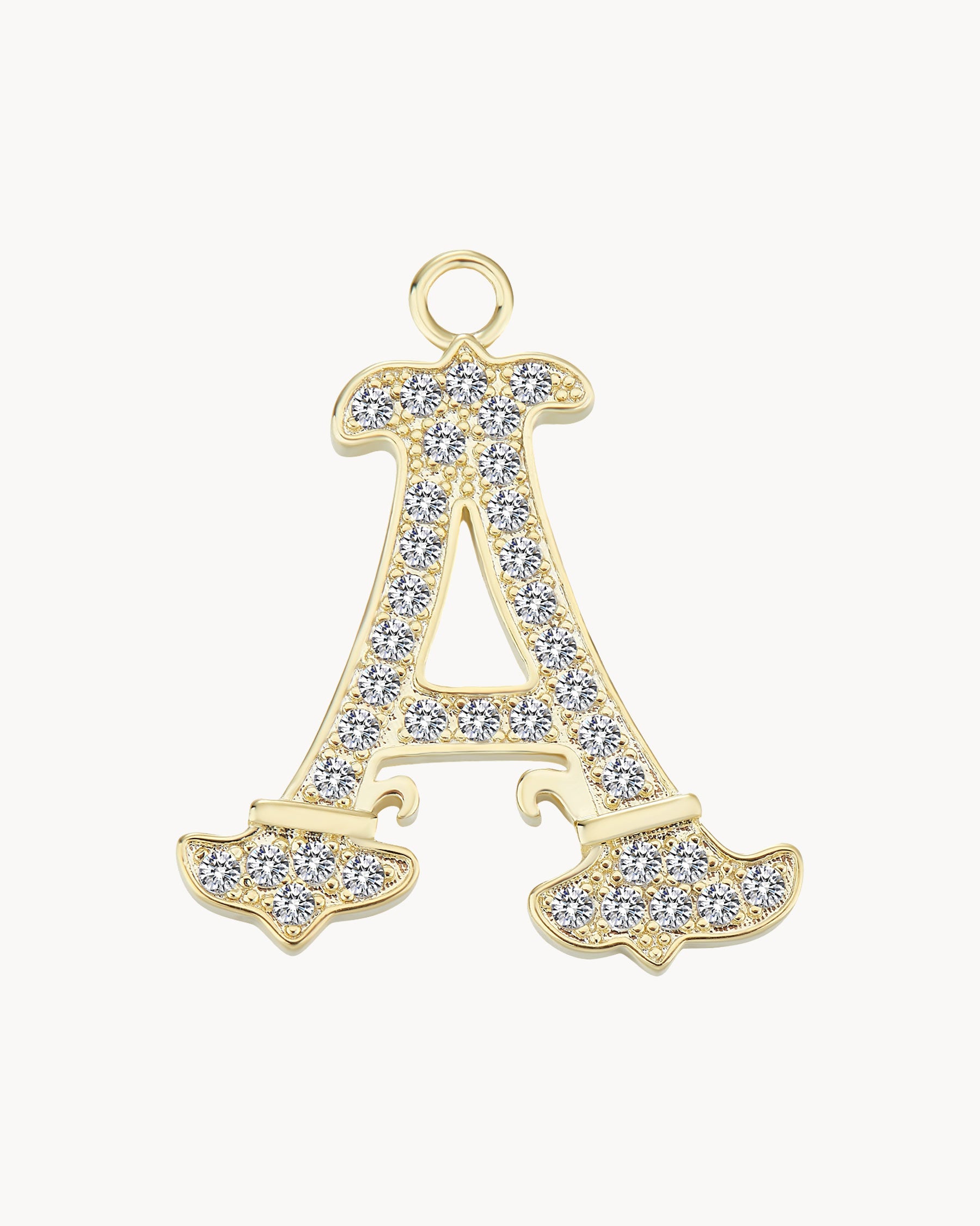 Vintage Charm Letter A