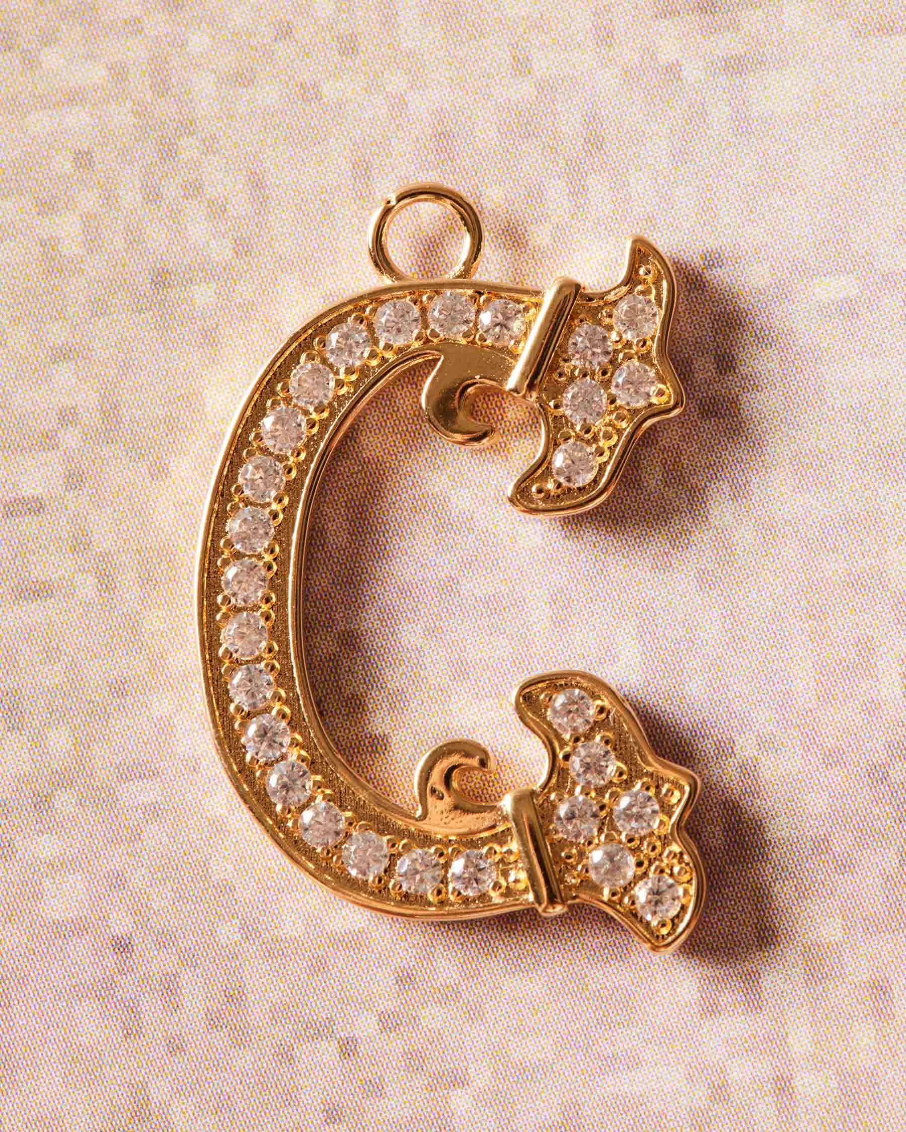 Vintage Charm Letter C