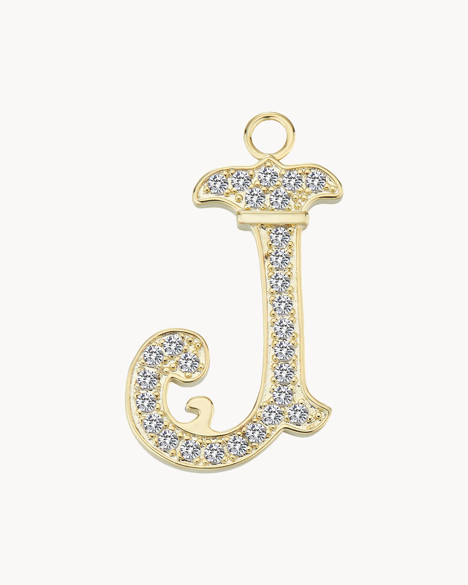 Vintage Charm Letter J