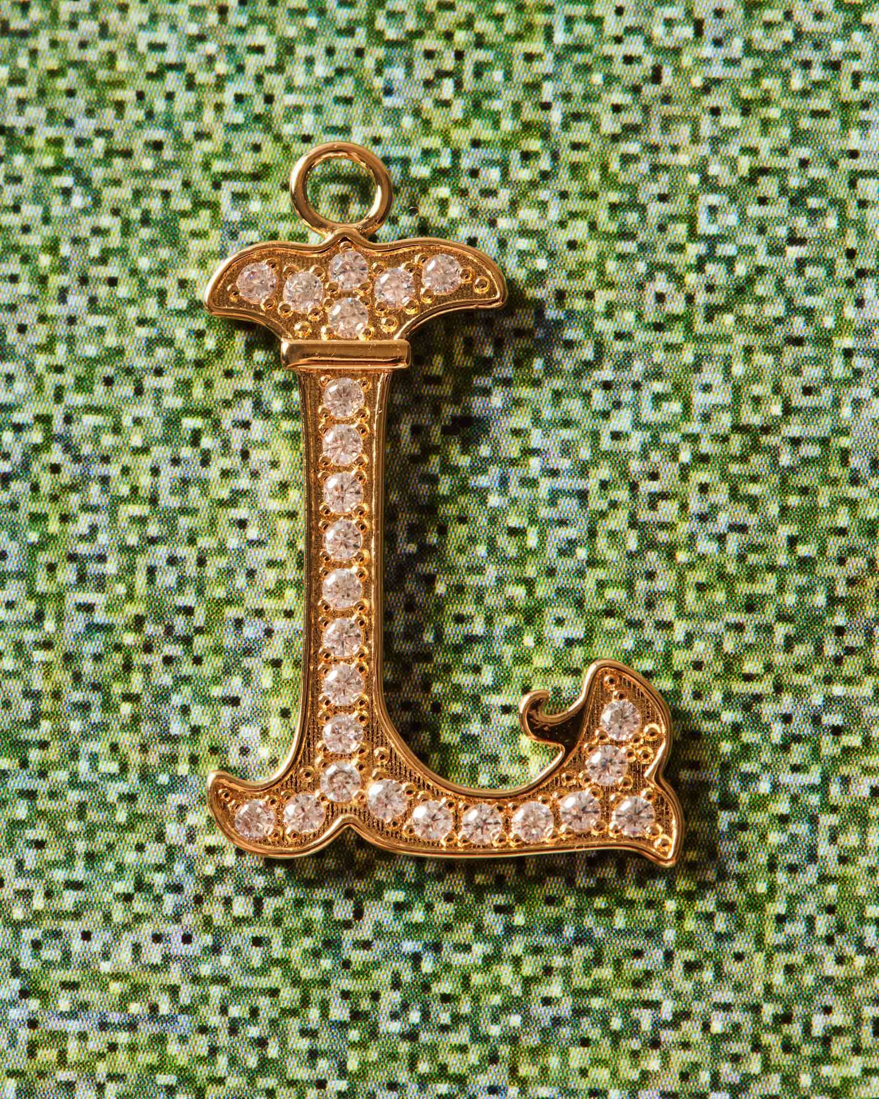 Charm Vintage Letter L | The Gray Box