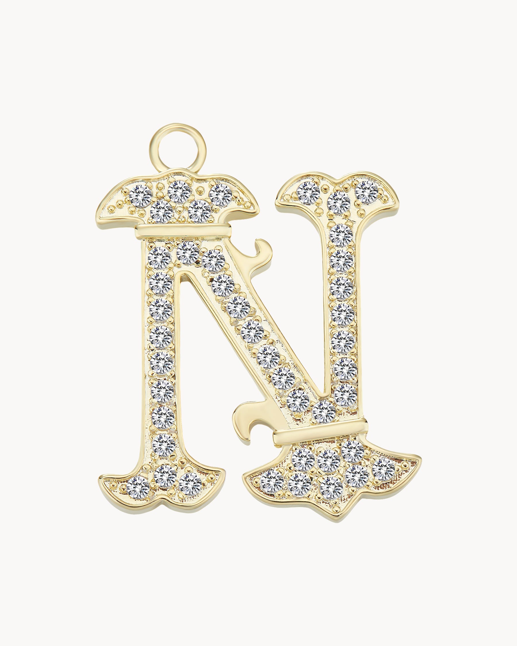 Charm Vintage Letter N | The Gray Box