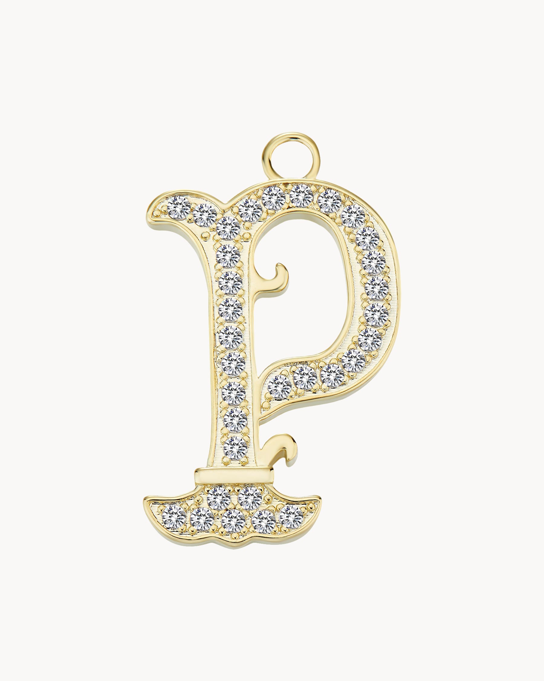 Vintage Charm Letter P