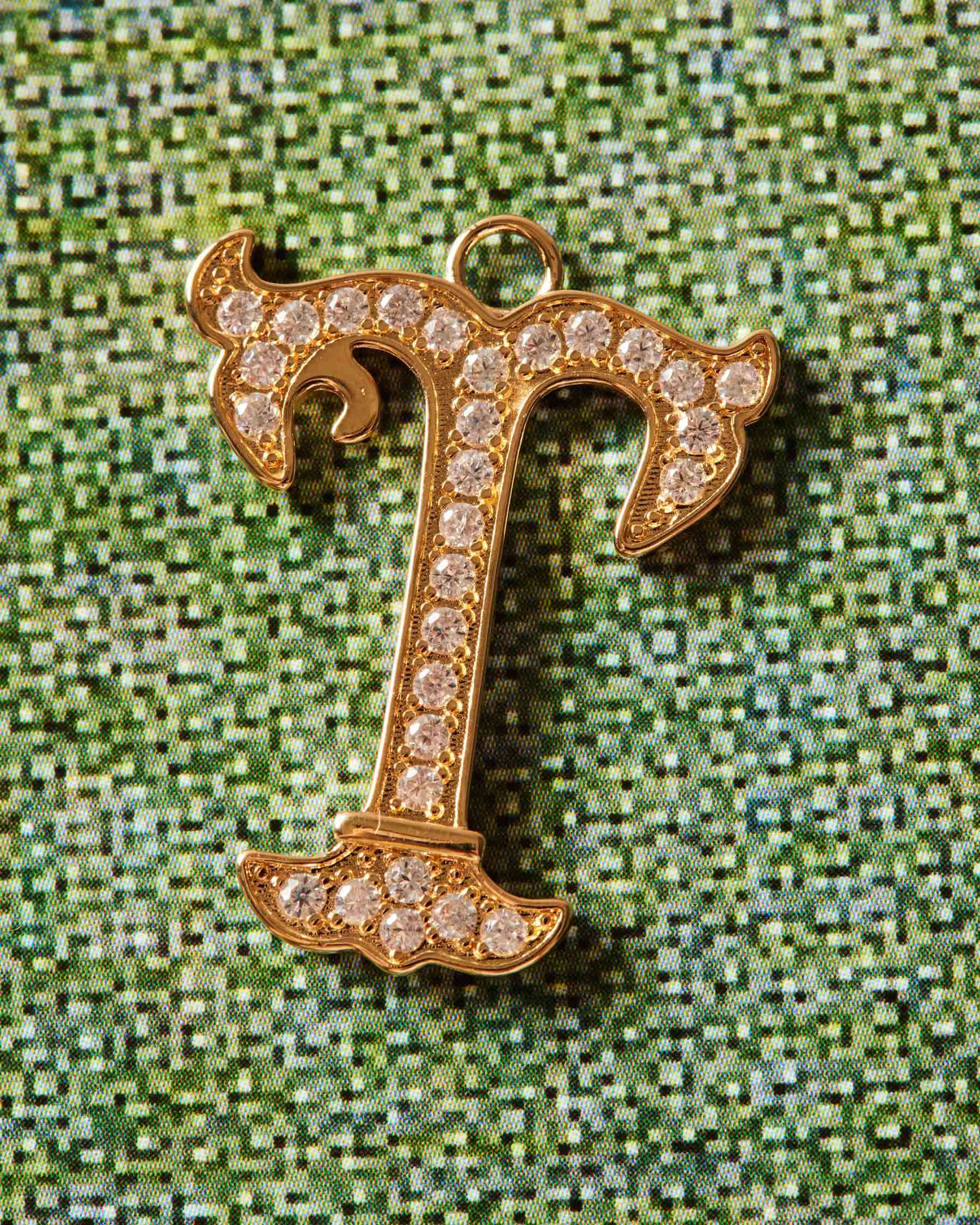 Charm Vintage Letter T | The Gray Box