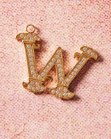 Vintage Charm Letter W