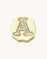 Charm Clip Bubble Vintage Letter A