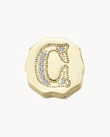 Charm Clip Bubble Vintage Letter C