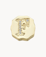 Charm Clip Bubble Vintage Letter F