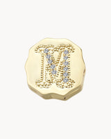 Charm Clip Bubble Vintage Letter M