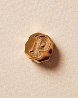 Charm Clip Bubble Vintage Letter P