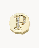 Charm Clip Bubble Vintage Letter P