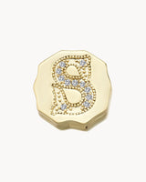 Charm Clip Bubble Vintage Letter S