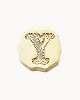 Charm Clip Bubble Vintage Letter Y