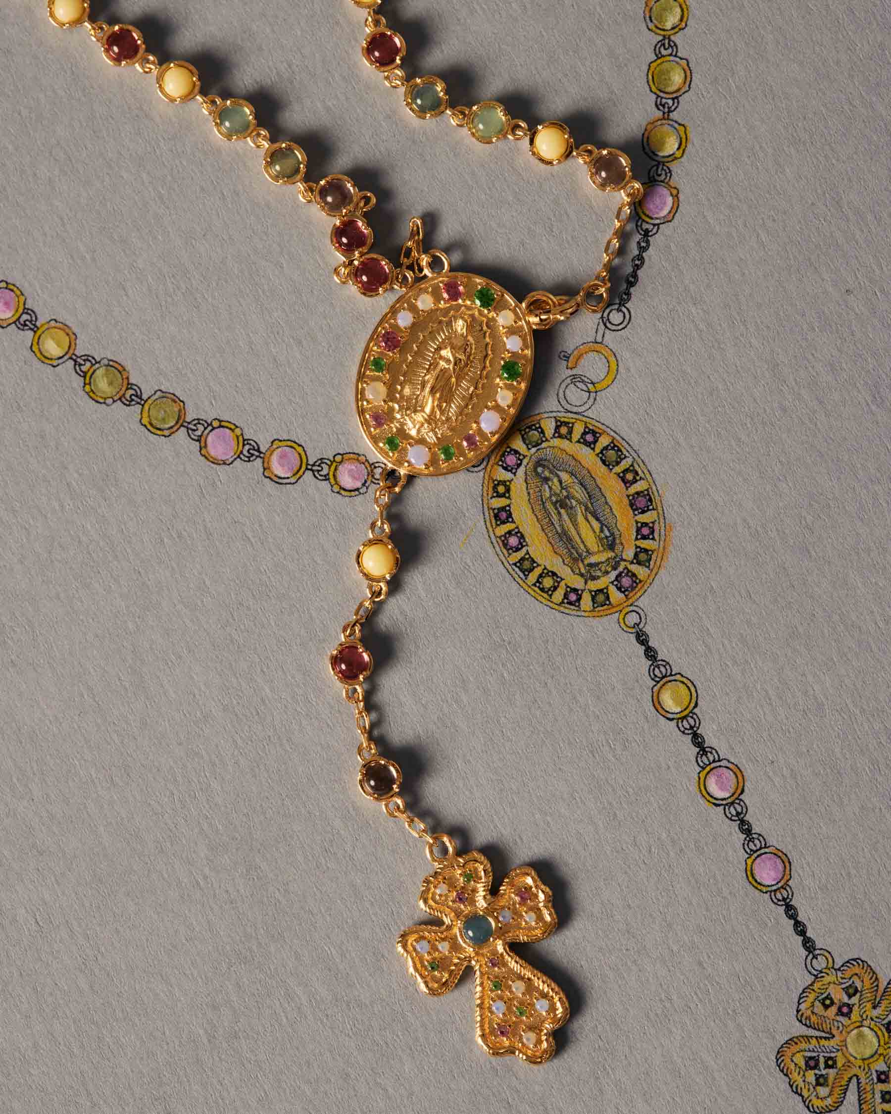 Virgin of Guadaloupe Medal Rosary