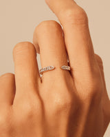 Forever Open Ring | 925 Sterling Silver | White Topaz