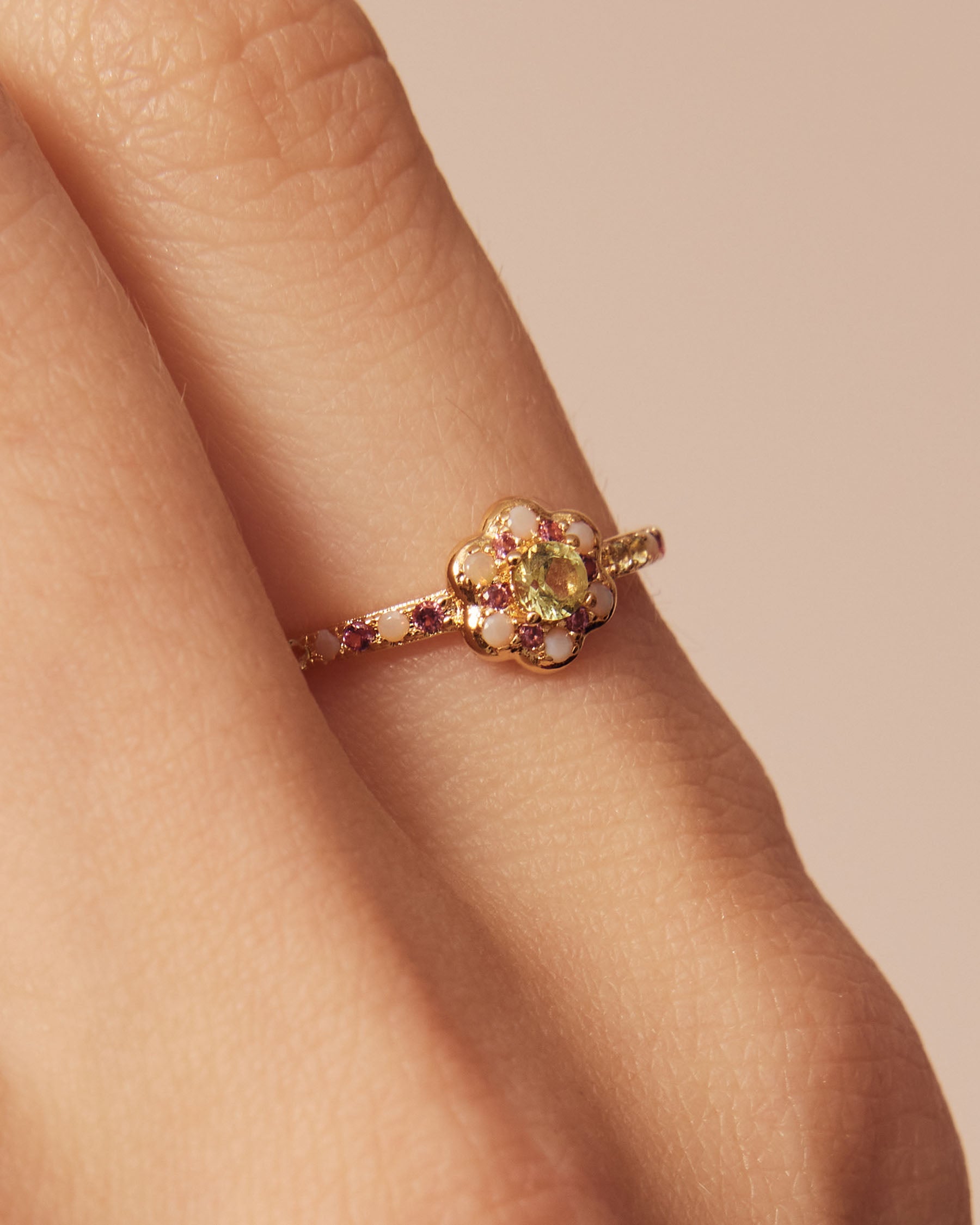 Multicolor Vine Flower Ring