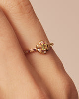 Anillo Flor Vine Multicolor