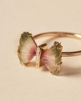 Mariposa Forever Ring | 18k Solid Gold | Diamonds | Multicolor Tourmaline