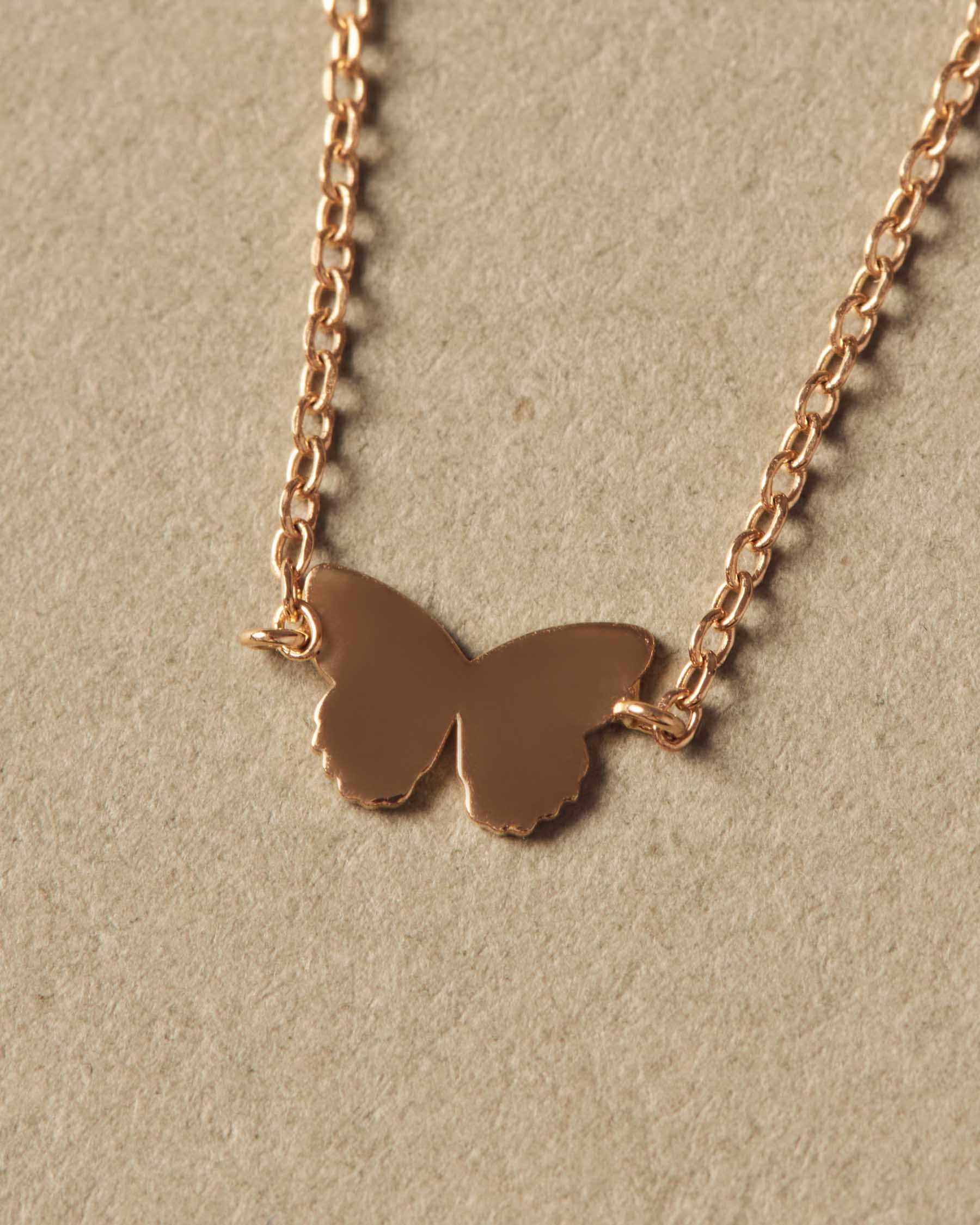 Collar Mini Mariposa Forever | Oro Macizo 18K