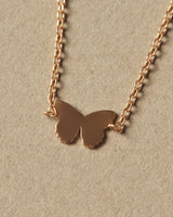 Collar Mini Mariposa Forever | Oro Macizo 18K