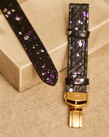 Women's Shiny Darkness Python Strap | The Gray Box