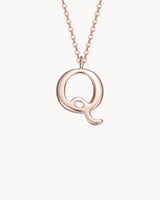 Necklace Letter Q | The Gray Box