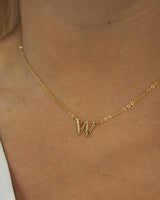 Necklace Letter W | The Gray Box