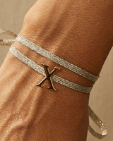 Charm Bracelet Letter X | The Gray Box