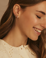 Pendientes Aro Classic Ajustados Multicolor Unidad