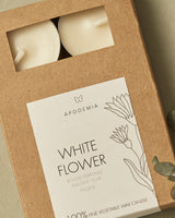 Pack Velas White Flower | Cera Vegetal