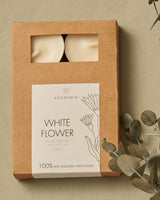 Pack White Flower Candles | Vegetable Wax | The Gray Box