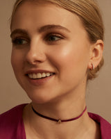 Burgundy Velvet Ribbon Choker