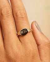 Sand Dust Signet Ring