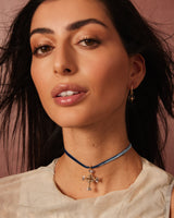 Choker Cinta Terciopelo Azul